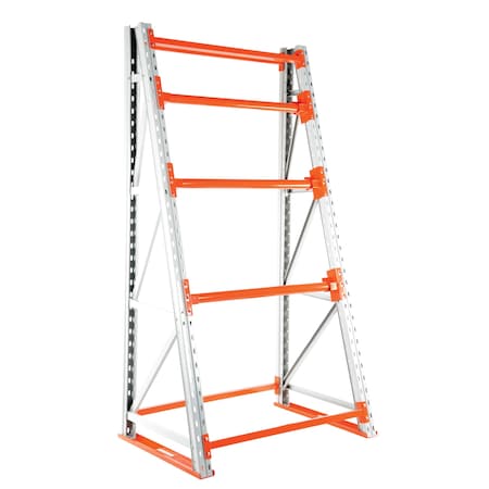 Vestil Steel Reel Rack Starter Kit 36 In. x 51 In. x 96 In. 6000 Lb. Capacity, White/Orange RERC-448